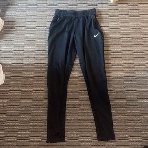 Black Nike Joggers with Zipper